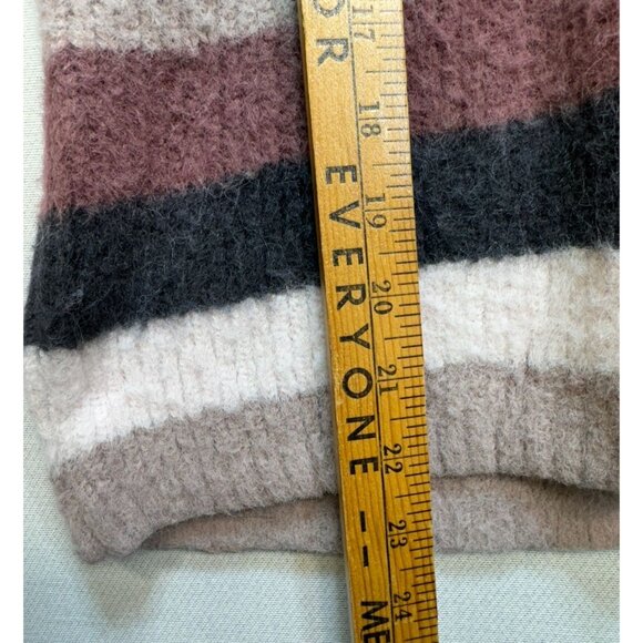 Torrid Womens Striped Cropped Sweater Multi-Color Size 00 Tan Cream Tones - Picture 6 of 12